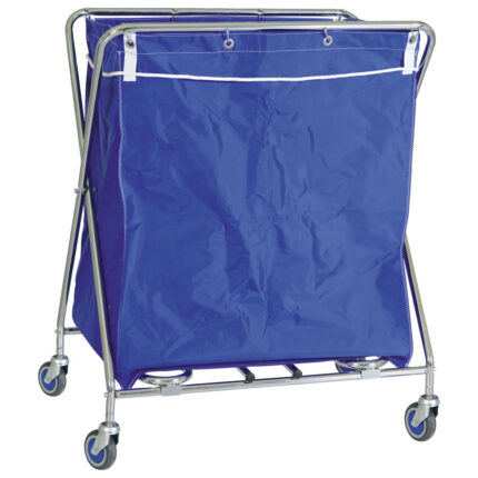 Trolley for dry laundry with nylon bag, capacity 380 litres