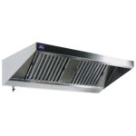 wall-mounted hood Snack version with lighting, 2800x1100 mm