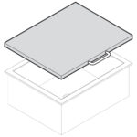 Plexiglass lid for ice well, 400x365 mm