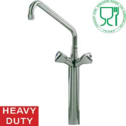 Pedestal with faucet mixer "big flow" "Heavy-Duty"