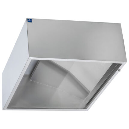 wall-mounted hood with air curtain, 900x900 mm