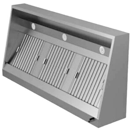 Wall-mounted hood Snack version with motor, LED lighting and speed governor, 1000x950 mm