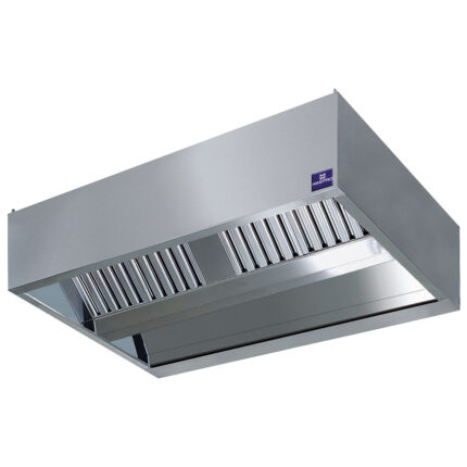 central cubic hood with integrated lighting, 2000x1800 mm