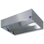 central cubic hood with integrated lighting, 4000x2200 mm
