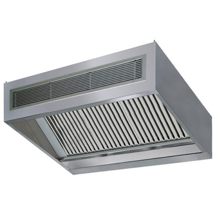 wall-mounted cubic infusion hood with integrated lighting, 1600x1300 mm