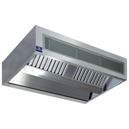 central cubic infusion hood with integrated lighting, 4000x2200 mm
