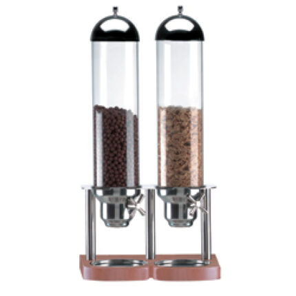 Cereal dispenser, 2x 5 liters, with portion system