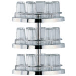 3-level structure for glasses and jugs, Ø 400 mm