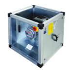 Airbox with high-efficiency EC motor outside the airflow, 12089 m³/h