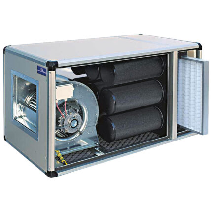 filtration and deodorization unit with direct motor, 2000 m³/h
