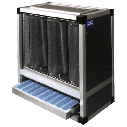 charcoal filtration and deodorization unit, 2500 m³/h, without motor