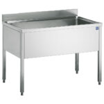 plonk unit with backsplash, without bottom shelf, 1600x700 mm