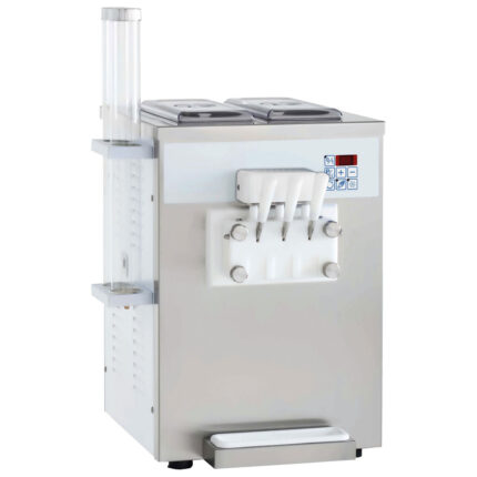 Soft ice machine with air cooling, production 13,5 kg/h (180 cones)
