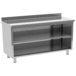 Back base with 1 intermediate shelf, 2500x600 mm