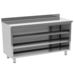 Back base with 2 intermediate shelves, 2000x600 mm