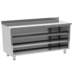 Back base with 2 intermediate shelves, 2500x600 mm