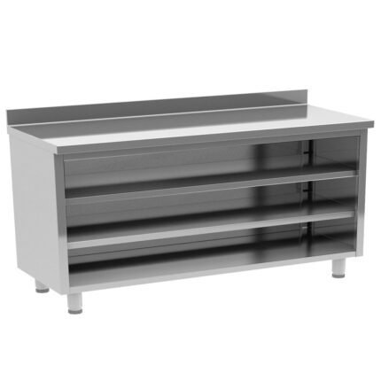 Back base with 2 intermediate shelves, 2500x600 mm