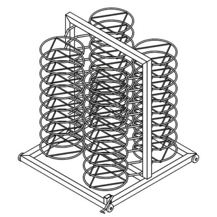 plates holder for trolley, 30x ø 310 mm