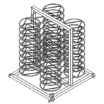 plates holder for trolley, 52x ø 310 mm