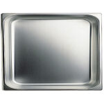 GN container in stainless steel, GN 2/1 h=100 mm