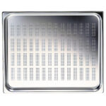 GN container in stainless steel, perforated, GN 2/3 h=100 mm
