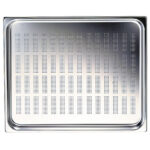 GN container in stainless steel, perforated, GN 1/2 h=65 mm