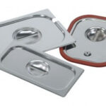 GN lid in stainless steel with gasket, GN 1/3
