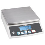 tabletop scale in stainless steel, weighing range maximum 30 kg, readout 1 g
