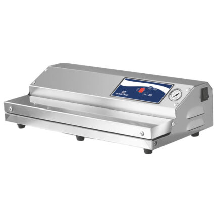 Vacuum machine with external suction, sealing bar 350 mm, 20 l/min.
