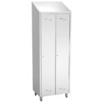 Changing room locker with 2 large compartments, H=2010 mm