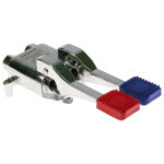 Floor-mounted tap with 2 pedals for cold and hot water, connection 1/2