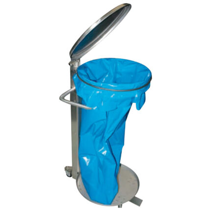 waste bag holder with lid