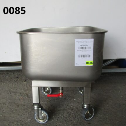 Washing trolley with drain tap, 80 litres - DAMAGED