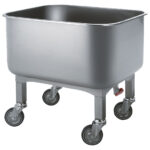 washing trolley with drain tap, 200 litres