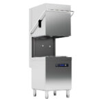 Hood dishwasher with drain pump, digital, rack 50x50 cm, max h=44 cm