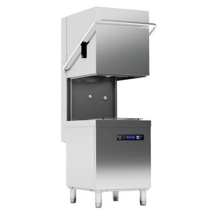 Hood dishwasher with drain pump, digital, rack 50x50 cm, max h=44 cm