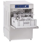 Glasswasher with detergent injector, mechanical, rack 40x40 cm, max h=27 cm