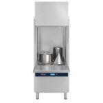 Utensil washer with detergent injector and drain pump, electronic, rack 60x67 cm, max h=85 cm