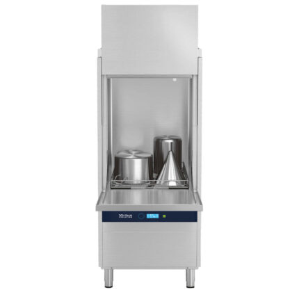 Utensil washer with detergent injector and drain pump, electronic, rack 60x67 cm, max h=85 cm