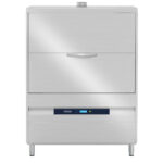 Utensil washer with detergent injector and drain pump, electronic, rack 2x 60x67 cm, max h=85 cm