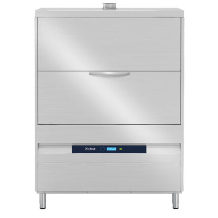 Utensil washer with detergent injector and drain pump, electronic, rack 2x 60x67 cm, max h=85 cm