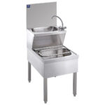hand washing unit with draining system combination, 500x600 mm