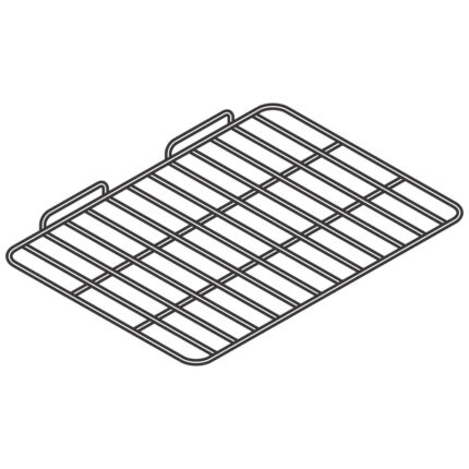 Chromed grid shelf for refrigerated beverage counters, 472x690