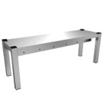 Overshelf, 1-tier overshelf, side open, 1500x300 mm,