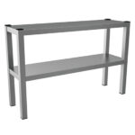 Overshelf, 2-tier overshelf, side open, 1600x300 mm,