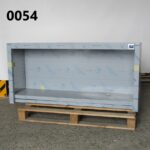 Wall cupboard with middle shelf, open, 1400x400 mm - DAMAGED