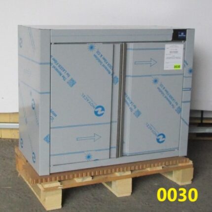 Wall cupboard with hinged doors and middle shelf, 800x400 mm - DAMAGED