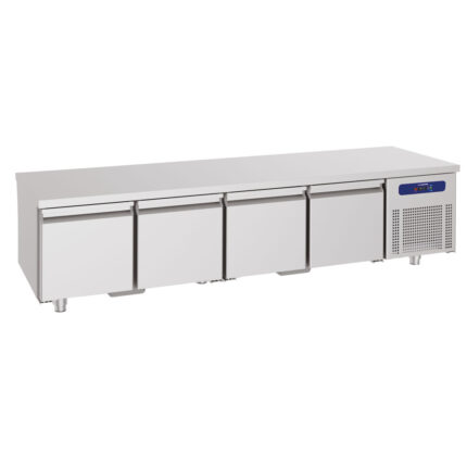 refrigerated undercounter with 4 drawers 1/1 for cooking hobs 700, w=2200 mm