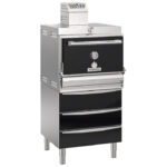 Charcoal oven on heated drawers block for approximately 160-190 dishes