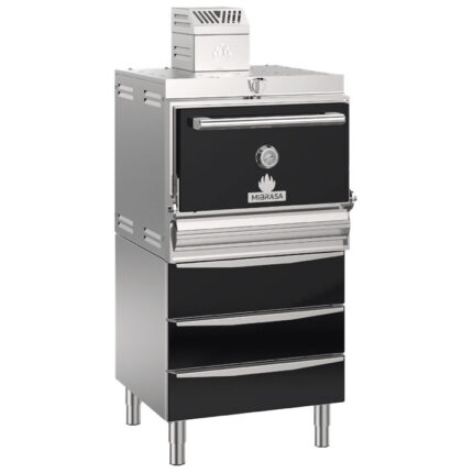 Charcoal oven on heated drawers block for approximately 160-190 dishes